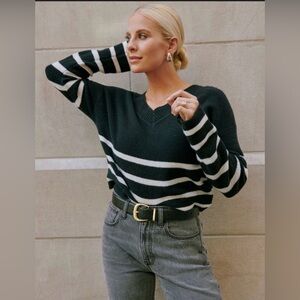 Abercrombie and Fitch Merino Wool-Blend V-Neck Sweater